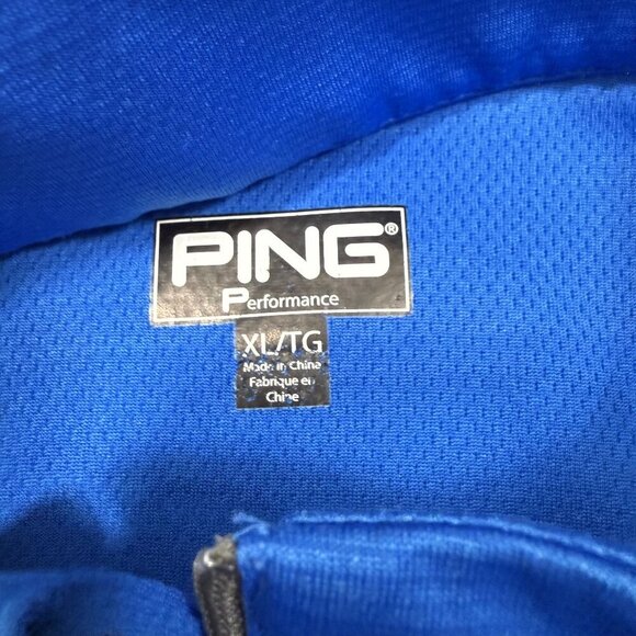 Ping Ranger Plum Creek Country Club 1/4 Zip Golf Performance Pullover Blue - Picture 4 of 8